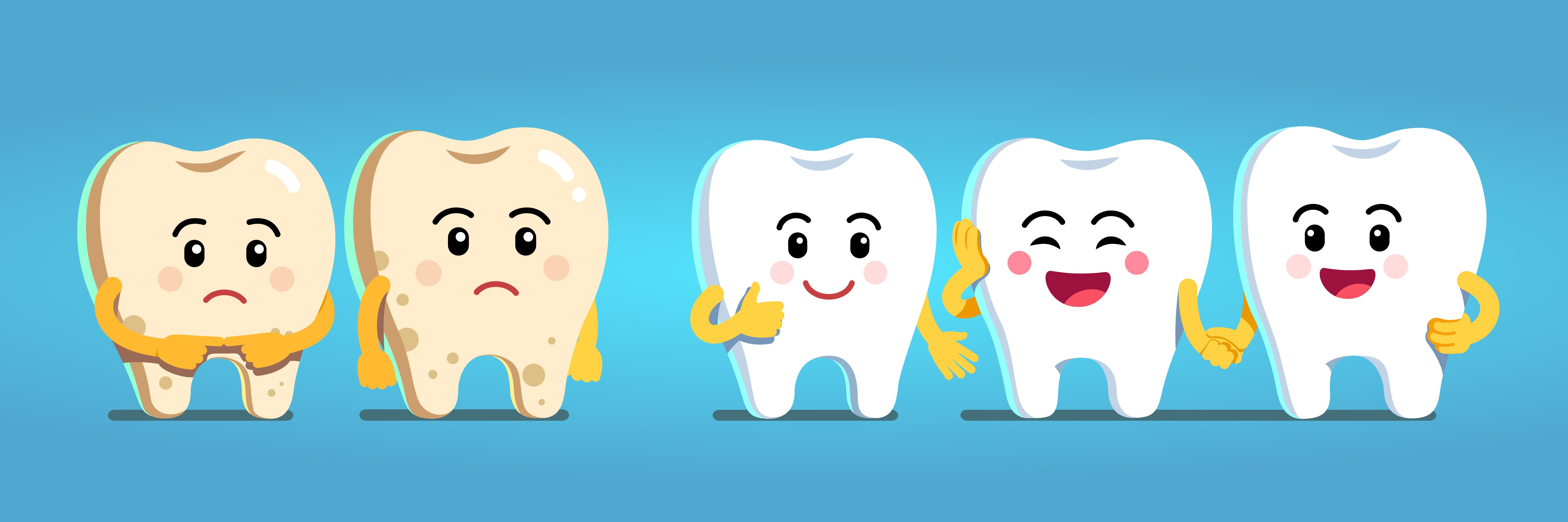 Здоровые и больные зубы